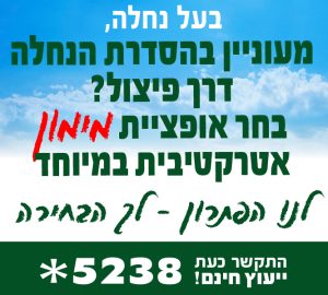 מעוניין בהסדרת הנחלה דרך פיצול?